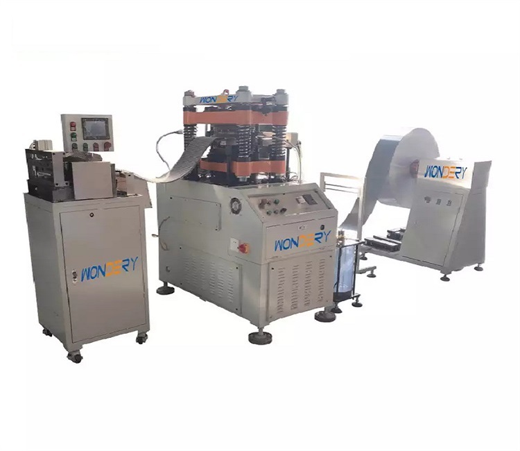 Blog perusahaan terbaru tentang Automatic Fin Press Machine Line untuk aplikasi penukar panas: Produksi Fin Aluminium Presisi Tinggi