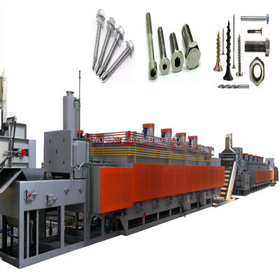 Beli WONDERY Electric Continuous Carburizing Tempering Mesh Belt Furnace dengan Kontrol Suhu yang Tepat 500KW untuk Pengolahan Panas Fastener pembuatan online