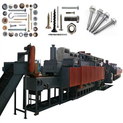 Beli Electric Continuous Quenching Tempering Mesh Belt Furnace dengan 500KW Total Power dan 350kg/jam Produktivitas untuk sekrup self-tapping pembuatan online