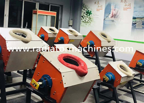 Beli 25KW Frekuensi Menengah Industri Tungku Peleburan Logam Kapasitas 5KG untuk Baja Tembaga Aluminium pembuatan online