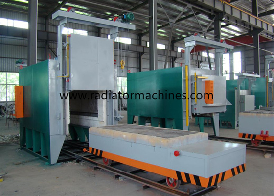 2700 × 1600 × 1100mm Listrik Ganda Bogie Hearth Furnace Proses Anil Bawah Mobil
