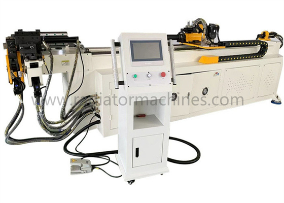 Massa beban tinggi Mesin lentur pipa sepenuhnya otomatis DW50CNC-2A1S Pipa persegi panjang dan bulat