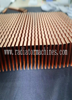 1-12 mm Tinggi sirip Radiator Mesin sirip untuk panjang sirip Kuatomized