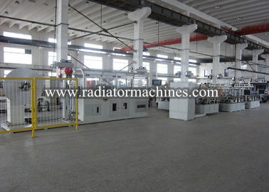 Mesin Sirip Radiator Otomatis 5700X1500x2200 Dimensi 280m / Min Kecepatan Makan