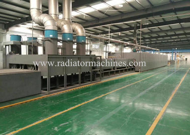 Listrik & Gas Aluminium Radiator Brazing Furnace 250 * 1200 Mm Efisiensi Tinggi