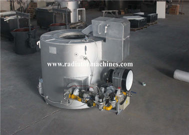 Gas Fired Aluminium / Metal Melting Furnace Kapasitas 800 Kgs dengan Sistem Pembakaran