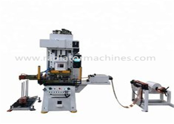 Peralatan HVAC Industri Otomatis Kecepatan Tinggi Mesin Press Sirip Tembaga