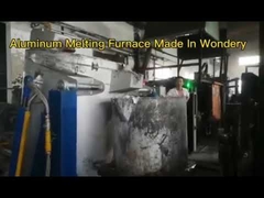 Tipe tungku peleburan aluminium miring yang dipanaskan dengan gas