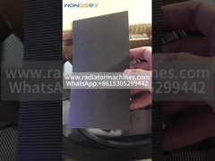 Max 600mm lebar 1mm tinggi penukar panas stainless steel sirip bergelombang