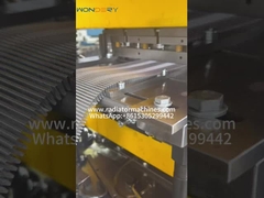 mesin pembuatan sirip radiator berlubang aluminium, mesin pencetakan sirip